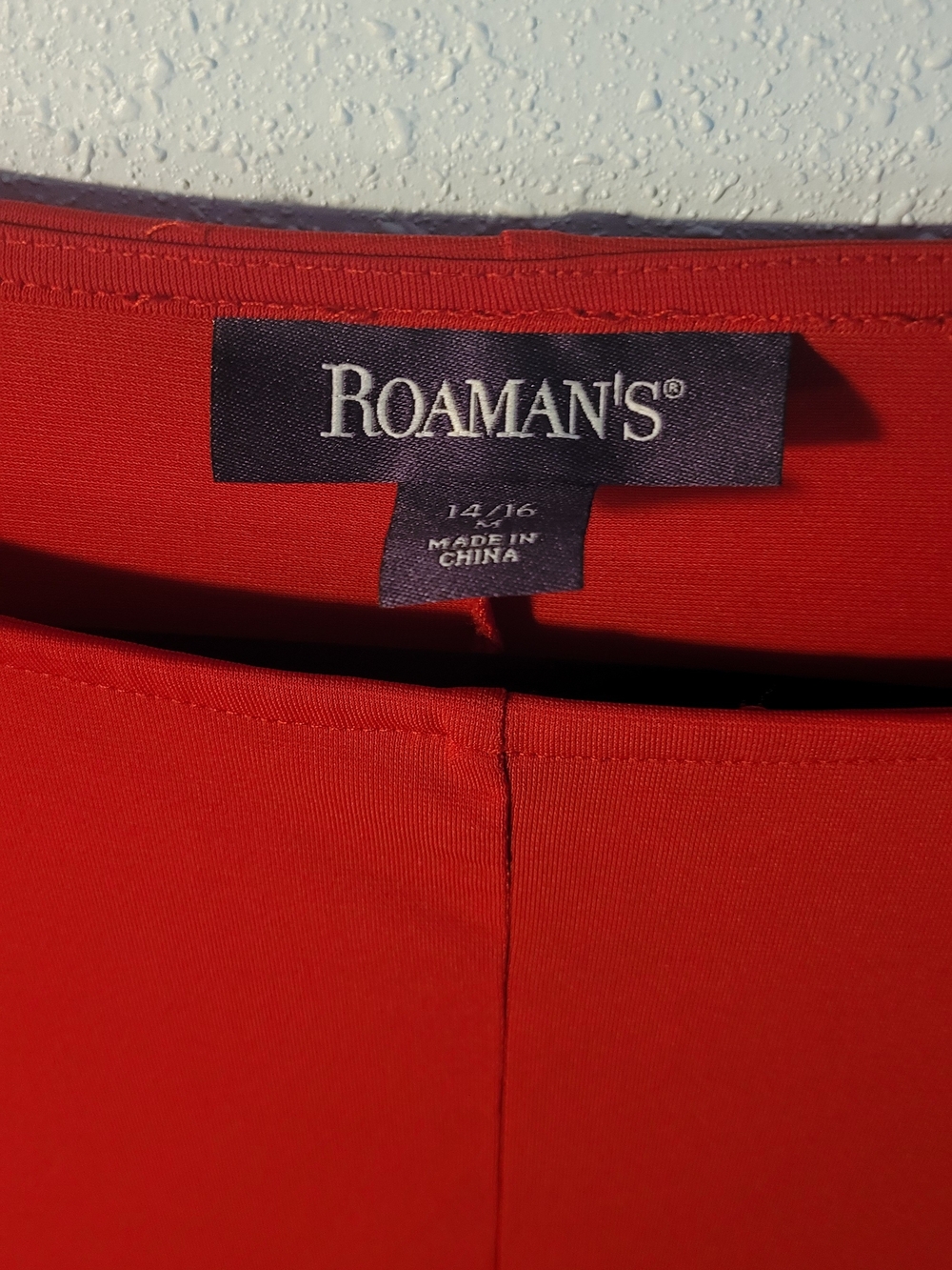 Roaman's Red Women's Dress – Classic Red Dress